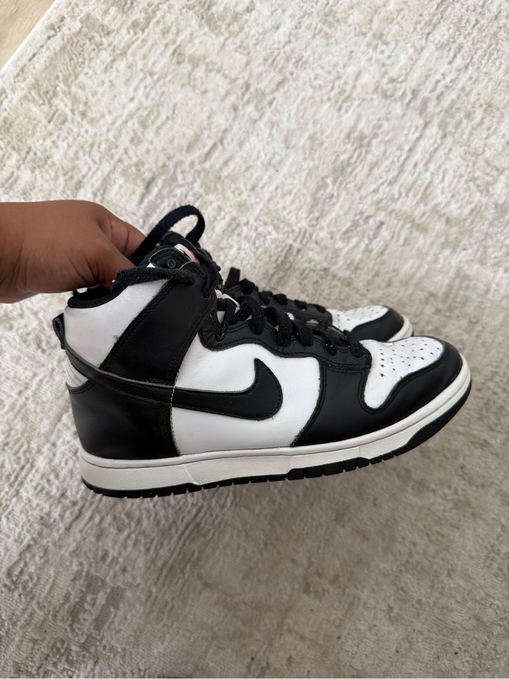 Nike Men’s High-Top Sneakers — Black & White